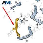 Воздуховод Audi A7 (4G) 2015-2018 4G8819723B