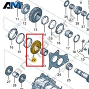 Свободно вращающаяся шестерня VAG 0CS311260A