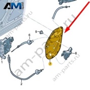 Накладка внутренней панели передней двери Audi Q8 e-tron 2024-2024/Audi e-tron 2019-2023 4KE837915