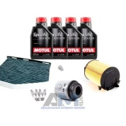 Набор для ТО-2 Skoda Yeti 1.4 TSI с маслом Motul 5W30