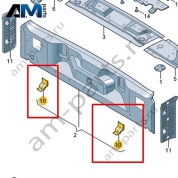 Кронштейн бампера Volkswagen id-Buzz 2023-2024 1T3813745
