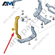Воздуховод Audi A6 (C7) 2015-2018 4G0819723B