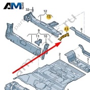 Усилитель колесной арки Audi Q8 e-tron 2024-2024/Audi e-tron 2019-2023 4KE803434