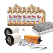 Комплект фильтров для ТО-2/4 Audi A8 (D4) 4.2 TDI с маслом Shell 0W30