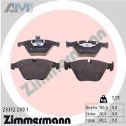 Передние тормозные колодки (23312.200.1) ZIMMERMANN на BMW 5 Серии (E60) 540/545/550i