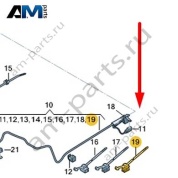 Кабельная стяжка с зажимным цоколем Audi A6 (C8) 2019-2024 4K0971838