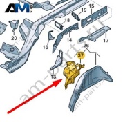Консоль для колесной арки Audi A6 (C8) 2019-2024 4K5809301