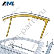 Направляющая стекла пассажира VAG 3VD837432C5AP Skoda 2019-2026