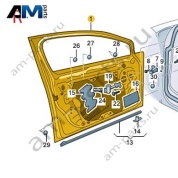 Дверь передняя правая 5HG831056B на Volkswagen Golf 8 2019-2026