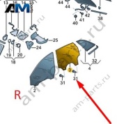 Стекло двери заднее правое Audi A6 (C8) 2019-2024 4K5845026