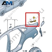 Канал уплотнителя Volkswagen Jetta VII 2020-2024 17A809641