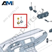 Датчик интенсивности солнечного излучения Volkswagen Jetta VII 2020-2024 17A907451