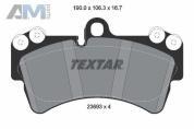 передние тормозные колодки 2369302 (TEXTAR) для автомобилей VAG