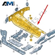 Тоннель Audi A6 (C8) 2019-2024 4K0803067
