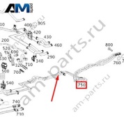 Трубопровод кондиционера в заднюю часть для Mercedes W222 AMG S63 (M177) A2228307002