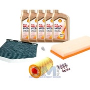 Комплект фильтров для ТО-2_4 Octavia A5 2.0 TFSI с маслом Shell 0W30