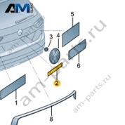 Надпись Teramont PRO крышки багажника VAG 3GJ853687E041 на Volkswagen 2025-2026