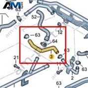 Шланг системы охлаждения Volkswagen AMAROK 2017-2022 2H3121157