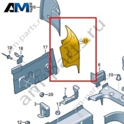 Накладка для лонжерона Volkswagen id-Buzz 2023-2024 1N3802364