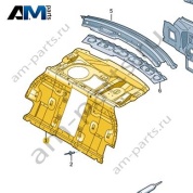 Задняя стенка Audi A8 (D5) 2018-2024 4N0813511E
