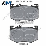 Передние тормозные колодки 2289301 Textar для Мерседес AMG GLA