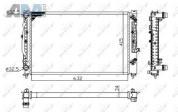 Радиатор охлаждения двигателя NRF (529504A) для Volkswagen B5 (1997-2005) 1.8T