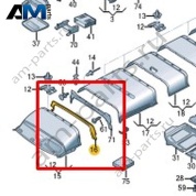 Накладка перегородки Volkswagen Crafter 2012-2016 2E1867072C
