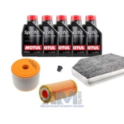 Комплект для ТО-1/3 для Audi A6 C7 1.8/2.0TFSI (2015-2018) с маслом Motul 5W30