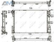 Радиатор охлаждения двигателя (NRF) 53113 для Mb C-klasse 2006-2015 III (W204) C180 (156 л.с.)