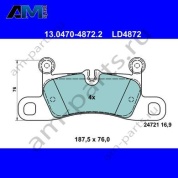 Керамические задние тормозные колодки (ATE) 13-0470-4872-2 для Porsche 911 Carrera (2011-2015)