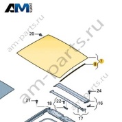 Крыша с люком 5HG877056 на Volkswagen Golf 8 2019-2026