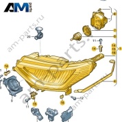 Светодиодная фара левая Volkswagen id-Buzz 2023-2024 1T3941029