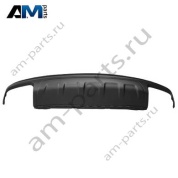 Накладка заднего бампера нижняя (темный хром) Ауди Q7 4М (рестайлинг) 4M0807434ERU6