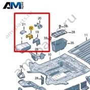 Консоль крепления многоместные сидения Volkswagen Crafter 2012-2016 2E1885332D