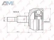 ШРУС наружный CO8006 (LYNXauto) для автомобилей VAG