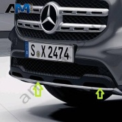 Накладка бампера переднего. Карбоновый стайлинг A2478808302 на Mercedes GLB X247