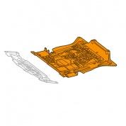 Защита двигателя средняя часть Mercedes ML W166 A1665200142