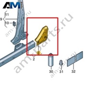 Боковина (внутренняя часть) Volkswagen T-Roc 2018-2024 2GA810377