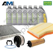 Комплект фильтров MANN с маслом 5W30 229.52 для ТО-2 Mercedes GLB 200d/220d