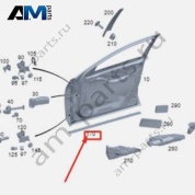 Уплотнитель двери передней, нижний правый A2237204200 на Mercedes S-class W223