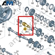 Ведомый вал VAG 0A4311205J