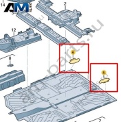 Усилитель пола Volkswagen id3 2020-2024 1EA803315A
