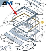 Уплотнитель люка наружный 2SD877459A для Volkswagen Golf 8 2019-2026