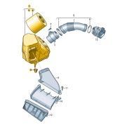 Корпус воздушного фильтра Ауди А6 (C8) 2018-2025 2.0TFSI 4K0133838AA