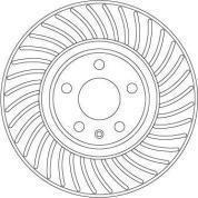 Передние тормозные диски TRW DF6950S на Audi A5 (F5)