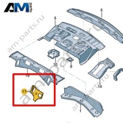 Консоль Volkswagen Jetta VII 2020-2024 17A813577