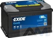 Аккумулятор 80Ah/640A Audi A1 (8X) 2011-2018 EXIDE (EB800)