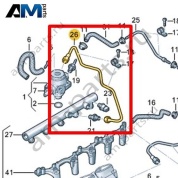 Топливопровод VAG 07L127501BJ
