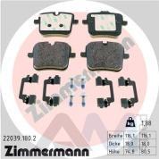 Задние тормозные колодки ZIMMERMANN (22039.180.2)  BMW X7 (G07) M50iX