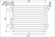 Радиатор кондиционера VALEO (814091) Volkswagen Tiguan I рестайлинг 2.0 дизель